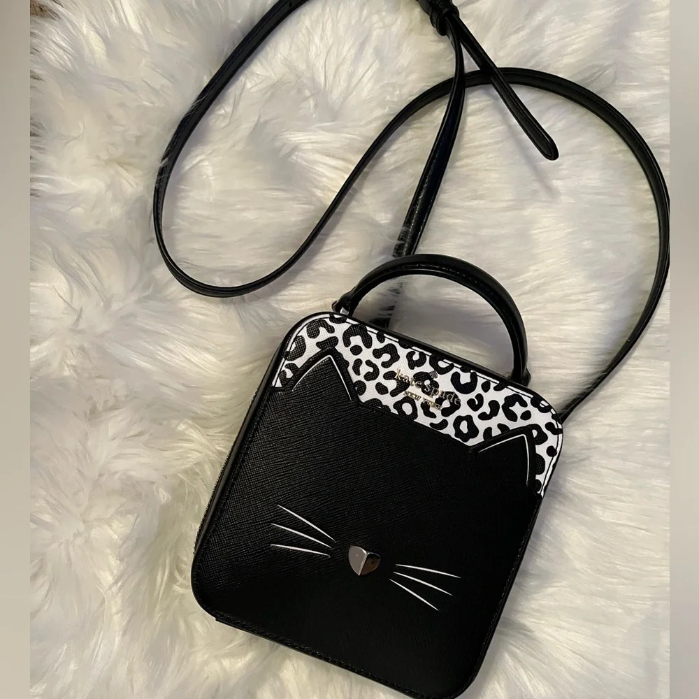 Kate Spade Cat crossbody Purse. Perfect condition, used once or twice. - Picture 3 of 14